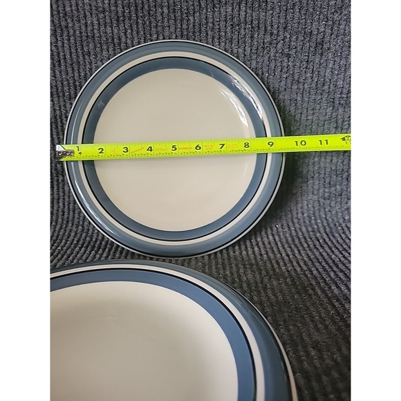2 Pc Chromatics Stoneware 9.5" Dinner‎ Plate Japan - Picture 2 of 3